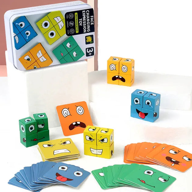 Kids Face Change Cube Game