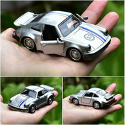 Alloy Sports Car Model - Pull Back & Door Opening Toy