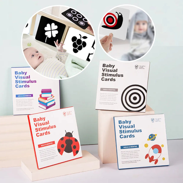 Baby Visual Stimulation Cards with high contrast